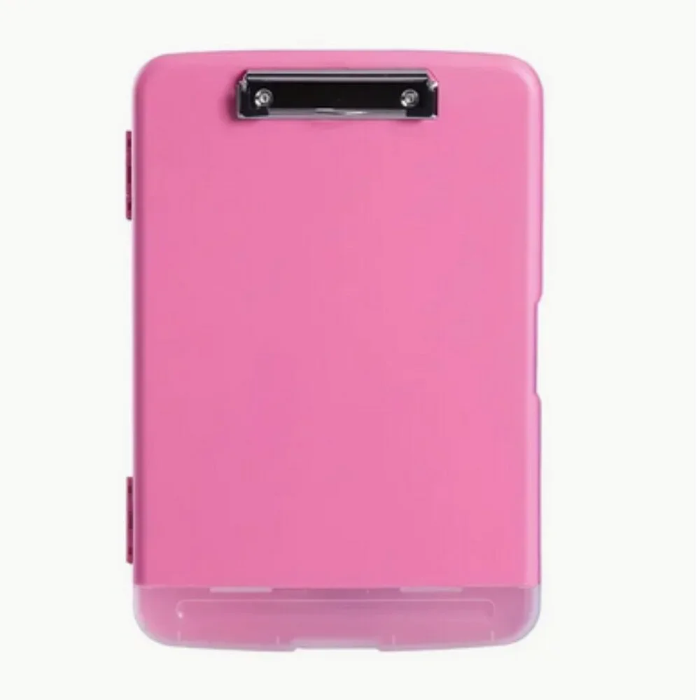 NWT Clipboard Storage Paper File Organizer 200 Sheets Pen Pencil Holder